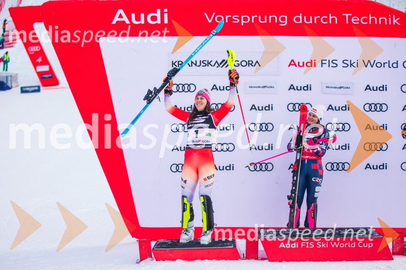  Wendy Holdener, smučarka (Švica);  Zrinka Ljutić, smučarka (Hrvaška)Svetovni pokal v alpskem smučanju za ženske Kranjska Gora 2025, slalom