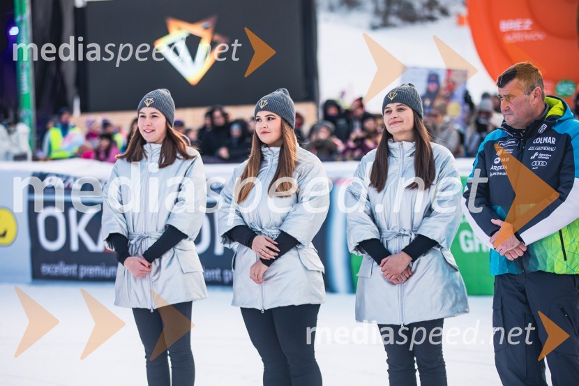  ... ;  ... ;  ... ;  Janez Bijol,  direktor podjetja Bijol d.o.o., predsednik Zbora alpskih disciplin, Smučarska zveza SlovenijeSvetovni pokal v alpskem smučanju za ženske Kranjska Gora 2025, slalom