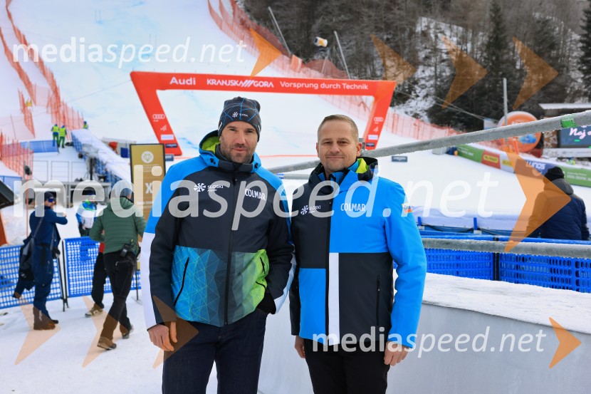  Uroš Zupan, direktor, Smučarska zveza Slovenije ;  Tomaž Šušteršič, generalni sekretar organizacijskega komiteja PlanicaSvetovni pokal v alpskem smučanju za ženske Kranjska Gora 2025, VIP druženje sobota