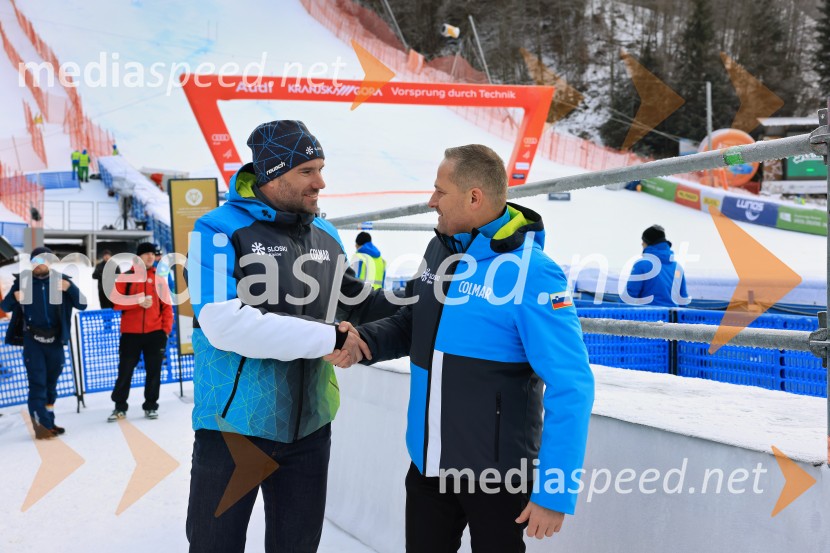  Uroš Zupan, direktor, Smučarska zveza Slovenije ;  Tomaž Šušteršič, generalni sekretar organizacijskega komiteja PlanicaSvetovni pokal v alpskem smučanju za ženske Kranjska Gora 2025, VIP druženje sobota