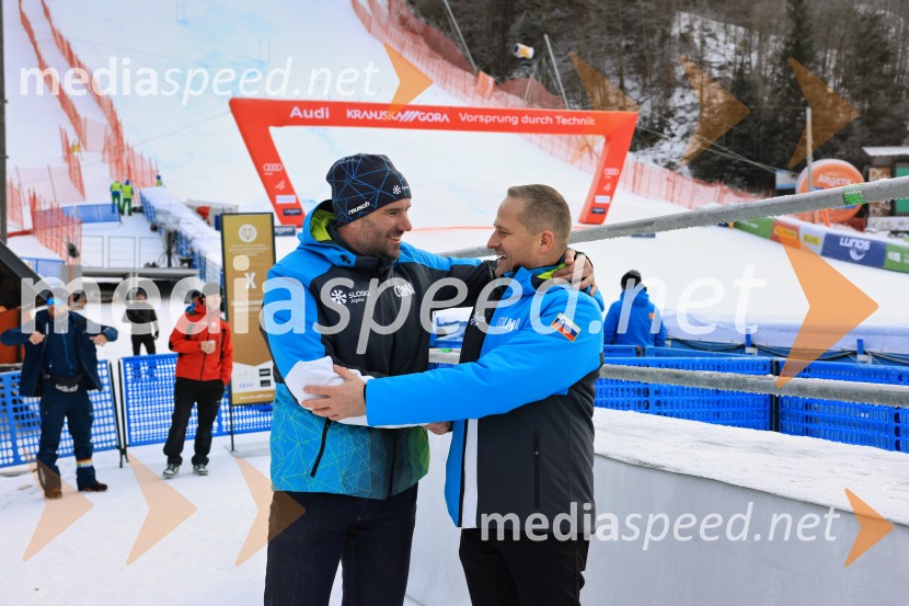  Uroš Zupan, direktor, Smučarska zveza Slovenije ;  Tomaž Šušteršič, generalni sekretar organizacijskega komiteja PlanicaSvetovni pokal v alpskem smučanju za ženske Kranjska Gora 2025, VIP druženje sobota