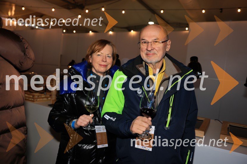  Darja Kovačič;  Jelko Kacin, politikSvetovni pokal v alpskem smučanju za ženske Kranjska Gora 2025, VIP druženje sobota