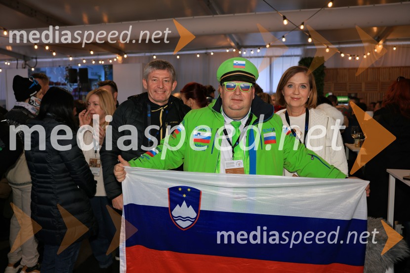  ... ;  Aleksander Javornik, navijač;  ... Svetovni pokal v alpskem smučanju za ženske Kranjska Gora 2025, VIP druženje sobota