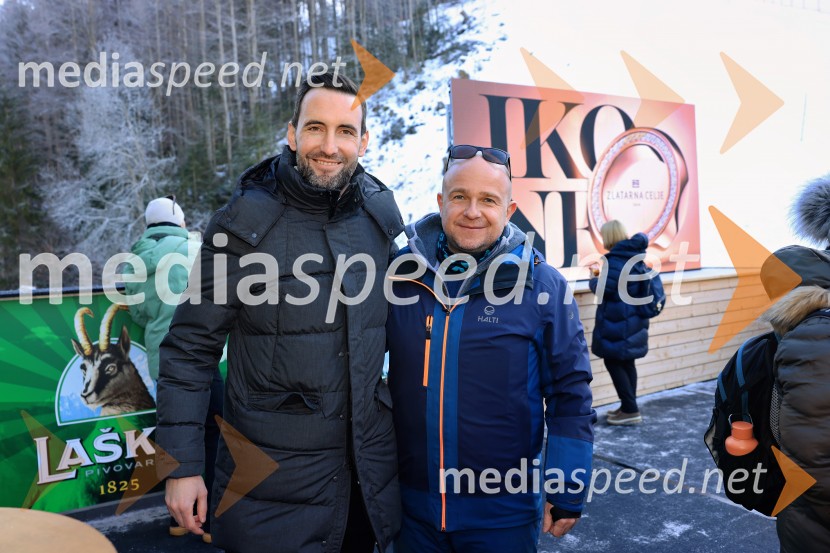  Milan Sajovic, direktor, Hit Alpinea;  Tit Potočnik, direktor Triglavski narodni parkSvetovni pokal v alpskem smučanju za ženske Kranjska Gora 2025, VIP druženje sobota