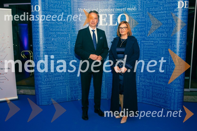  Tomislav Čizmić, predsednik poslovodstva družbe, Telemach Slovenija d.o.o.;  Nataša  Luša, direktorica družbe Delo d.o.o.Delova osebnost leta 2024 je zdravnik Samo Zver