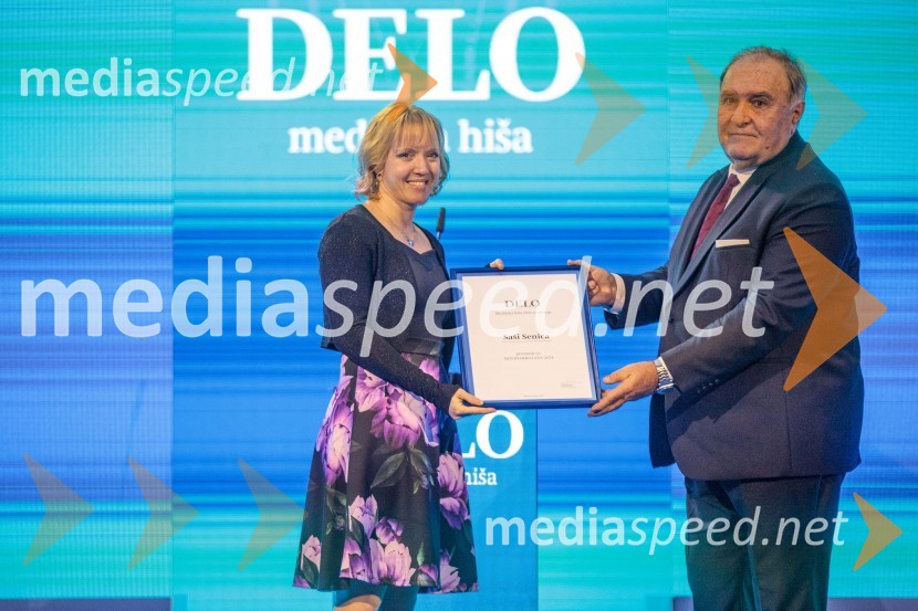  Saša Senica, novinarka, 24ur.com, POP TV;  Bojan Budja, odgovorni urednik Dela in Slovenskih novicDelova osebnost leta 2024 je zdravnik Samo Zver