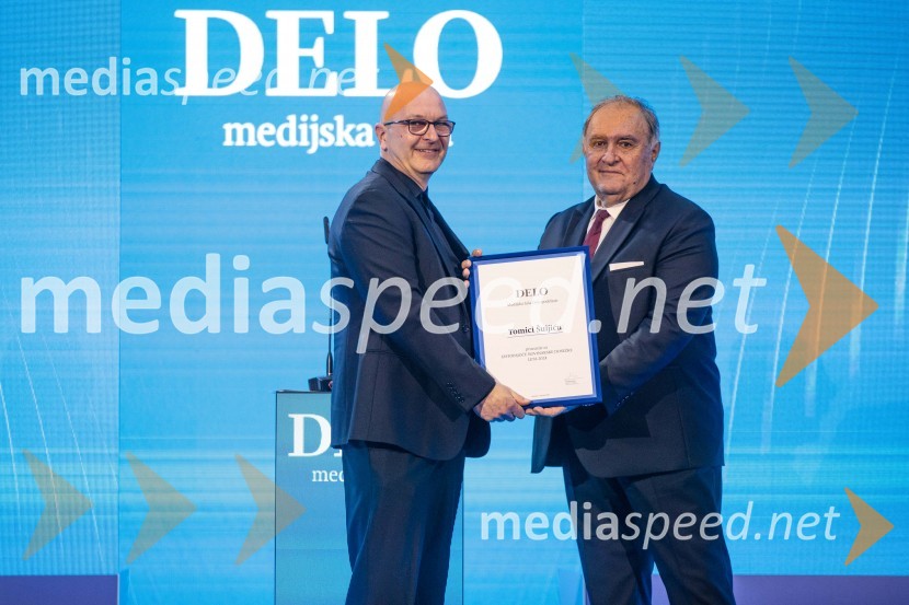  Tomica Šuljić, novinar;  Bojan Budja, odgovorni urednik Dela in Slovenskih novicDelova osebnost leta 2024 je zdravnik Samo Zver