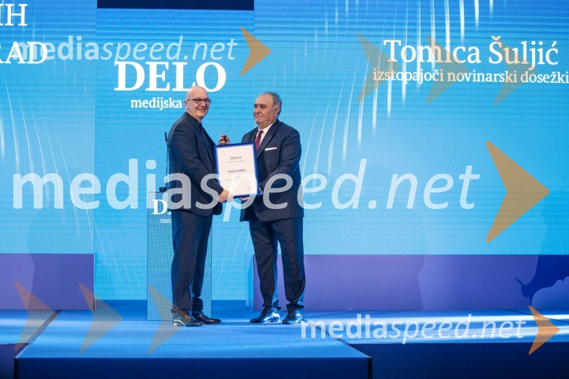  Tomica Šuljić, novinar;  Bojan Budja, odgovorni urednik Dela in Slovenskih novicDelova osebnost leta 2024 je zdravnik Samo Zver