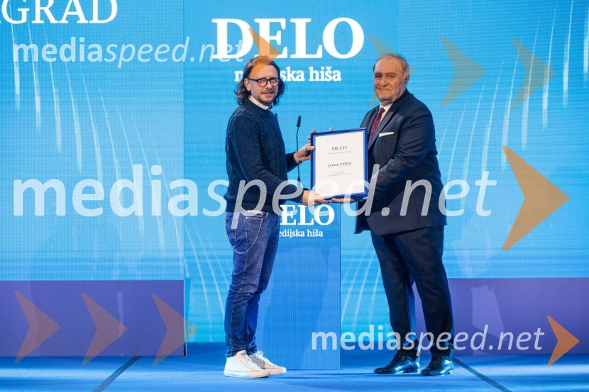  Leon Vidic;  Bojan Budja, odgovorni urednik Dela in Slovenskih novicDelova osebnost leta 2024 je zdravnik Samo Zver