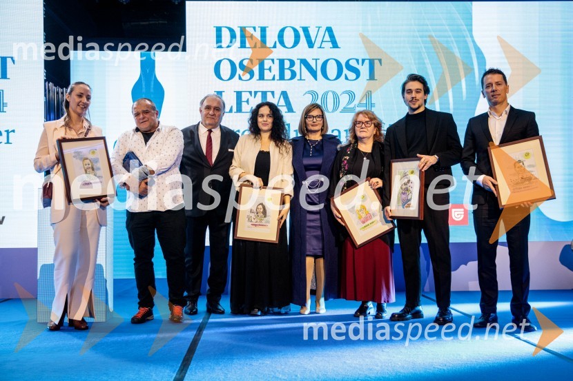  Špela Miroševič,  psihoterapevtka in biopsihologinja; dr. Samo Zver, zdravnik;  Bojan Budja, odgovorni urednik Dela in Slovenskih novic;  Sonja Prosenc, režiserka in scenaristka;  Nataša  Luša, direktorica družbe Delo d.o.o.;  Maja Plaz, predsednica društva SOS-telefon;  Bojan Cvjetićanin, Joker Out;  Tilen GenovDelova osebnost leta 2024 je zdravnik Samo Zver