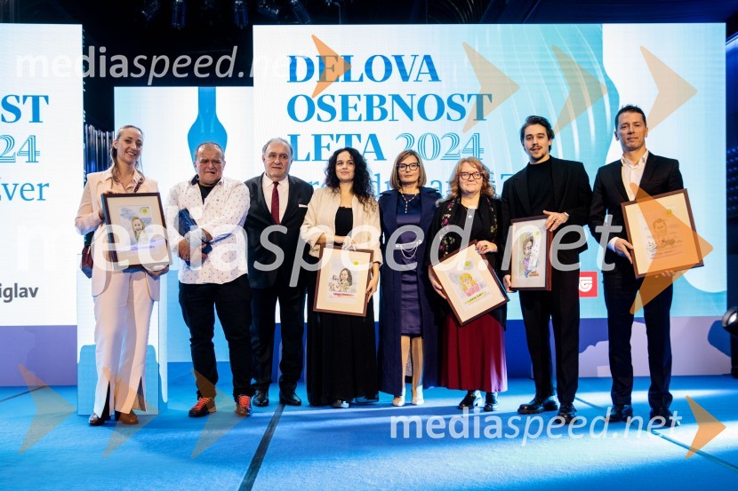  Špela Miroševič,  psihoterapevtka in biopsihologinja; dr. Samo Zver, zdravnik;  Bojan Budja, odgovorni urednik Dela in Slovenskih novic;  Sonja Prosenc, režiserka in scenaristka;  Nataša  Luša, direktorica družbe Delo d.o.o.;  Maja Plaz, predsednica društva SOS-telefon;  Bojan Cvjetićanin, Joker Out;  Tilen GenovDelova osebnost leta 2024 je zdravnik Samo Zver