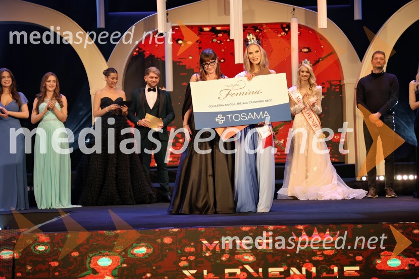  Mojca Šimnic Šolinc, direktorica podjetja Tosama;  Amadea Zupan, Miss Slovenia 2024Miss Slovenije 2024