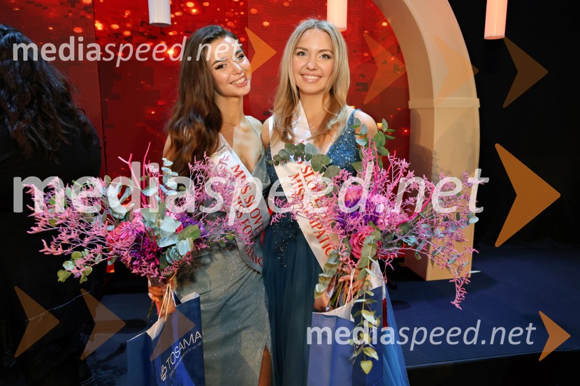  Tara Tofaj, miss fotogeničnosti, Miss Slovenije 2024;  Tjaša Žnidaršič, miss simpatičnosti, Miss Slovenije 2024Miss Slovenije 2024
