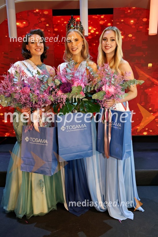  Katja Zver, prva spremljevalka, Miss Slovenije 2024;  Amadea Zupan, Miss Slovenia 2024;  Neja Prosenjak, druga spremljevalka, Miss Slovenije 2024Miss Slovenije 2024