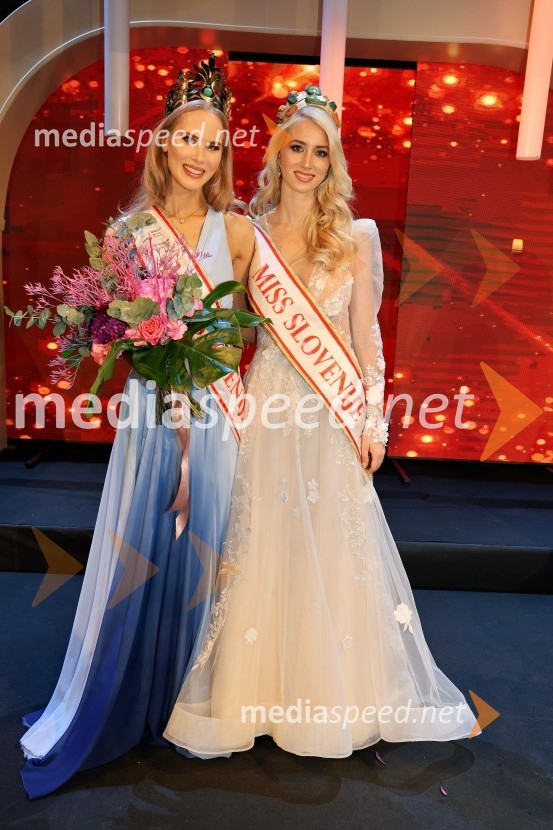  Alida Tomanič, Miss Slovenije 2023;  Amadea Zupan, Miss Slovenia 2024Miss Slovenije 2024
