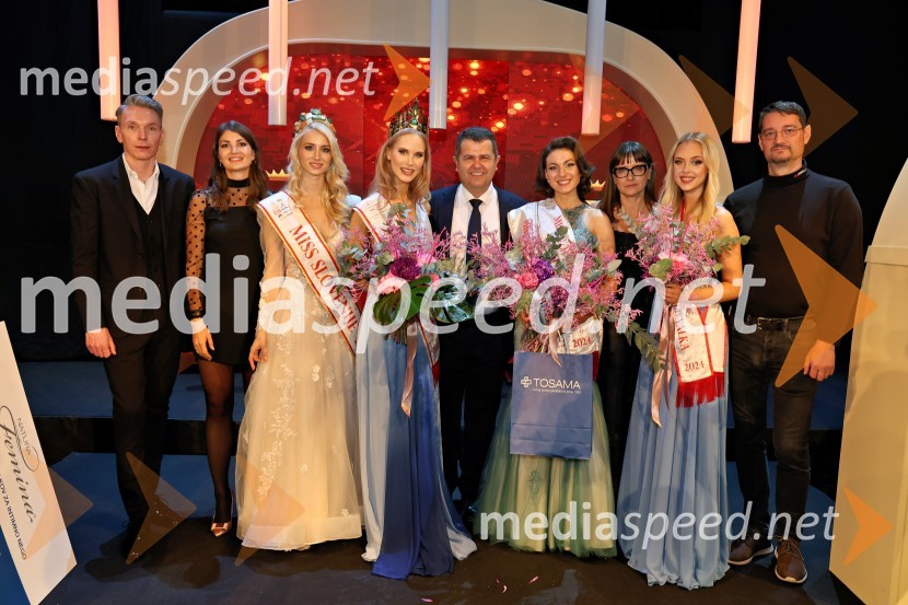  ... ;  Petra Parovel, lastnica, Swy brand d.o.o.;  Alida Tomanič, Miss Slovenije 2023;  Amadea Zupan, Miss Slovenia 2024;  Janez Magyar, župan, Občina Lendava;  Katja Zver, prva spremljevalka, Miss Slovenije 2024;  ... ;  Neja Prosenjak, druga spremljevalka, Miss Slovenije 2024; dr. Jure Knez, tehnični direktor Dewesoft d.o.o.Miss Slovenije 2024