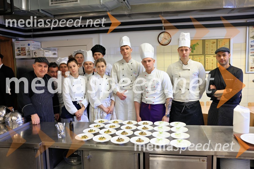 Slavnostno kosilo z grškim chefom Steliosom Fanourakisom na SŠGT Maribor