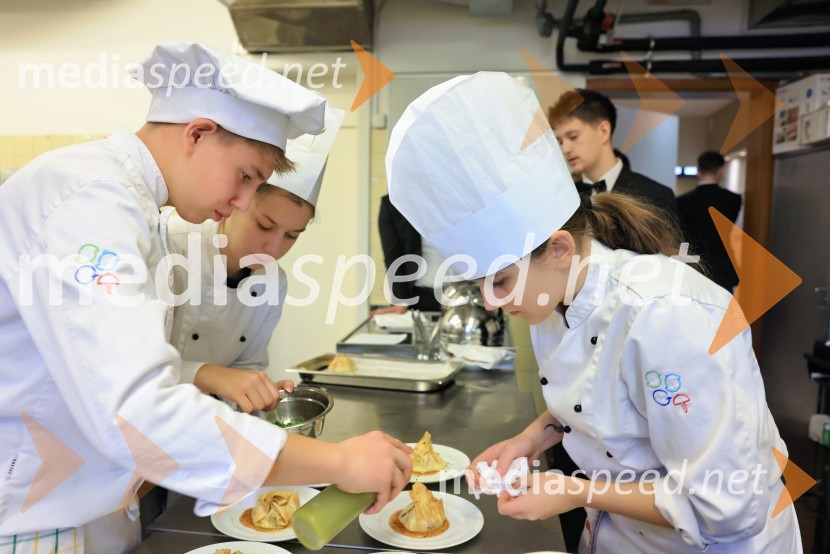 Slavnostno kosilo z grškim chefom Steliosom Fanourakisom na SŠGT Maribor
