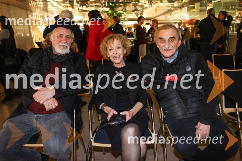  Rade Šerbedžija, igralec, režiser in glasbenik;  Milena  Zupančič, igralka;  Ljubiša Ristić, igralecDušan Jovanović – Kulturni terorist, odprtje razstave v Cankarjevem domu