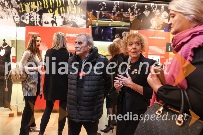  Ljubiša Ristić, igralec;  Milena  Zupančič, igralkaDušan Jovanović – Kulturni terorist, odprtje razstave v Cankarjevem domu