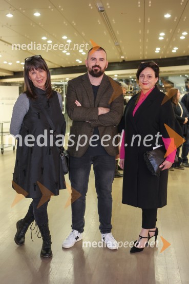  Nataša Cetinski, ravnateljica, Arsem; doc.dr. Matic  Kocijančič, Filozofska fakulteta, Univerza v Ljubljani;  Barbara Koželj Podlogar, vršilka dolžnosti generalnega direktorja Direktorata za ustvarjalnost, Ministrstvo za kulturoDušan Jovanović – Kulturni terorist, odprtje razstave v Cankarjevem domu