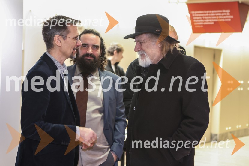  Gašper Troha,  publicist, kritik in teoretik;   Jure Novak, generalni direktor, Cankarjev dom;  Rade Šerbedžija, igralec, režiser in glasbenikDušan Jovanović – Kulturni terorist, odprtje razstave v Cankarjevem domu