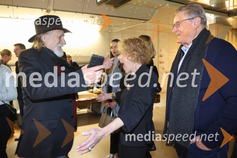  Rade Šerbedžija, igralec, režiser in glasbenik;  Milena  Zupančič, igralka;  Dušan Mlakar, režiserDušan Jovanović – Kulturni terorist, odprtje razstave v Cankarjevem domu