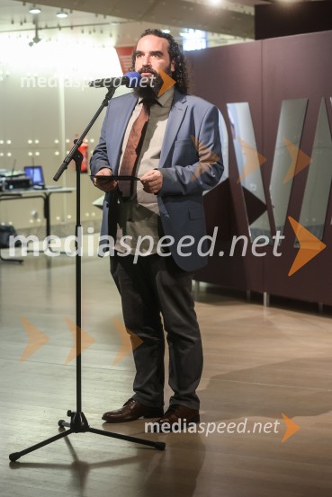   Jure Novak, generalni direktor, Cankarjev domDušan Jovanović – Kulturni terorist, odprtje razstave v Cankarjevem domu