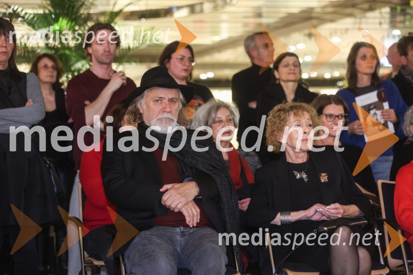  Rade Šerbedžija, igralec, režiser in glasbenik;  Milena  Zupančič, igralkaDušan Jovanović – Kulturni terorist, odprtje razstave v Cankarjevem domu