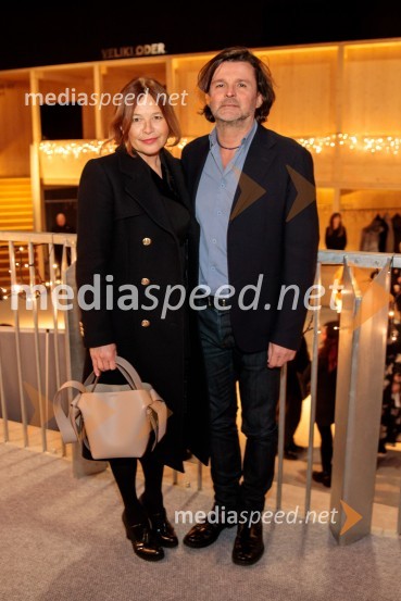  Karmen Štular Sotošek;  Peter Sotošek Štular, nekdanji direktor SNG Opera in balet LjubljanaPremiera Cankarjeve igre Za narodov blagor, SNG Drama Ljubljana