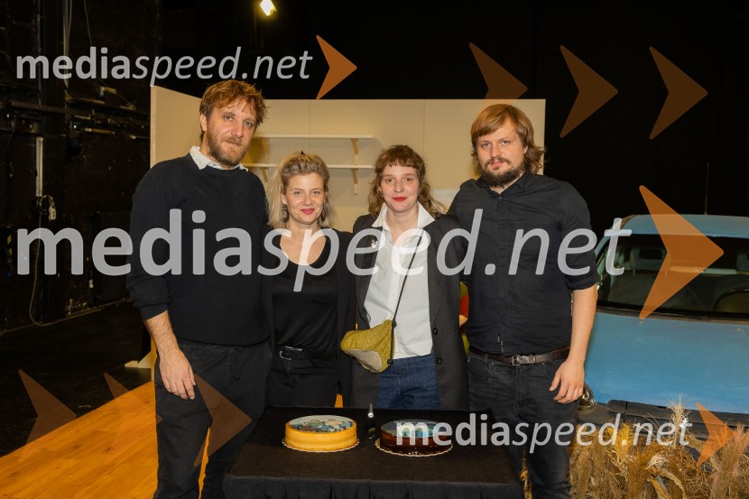  Matej Puc, igralec;  Jana Zupančič, igralka;  Katarina Morano, režiserka, dramaturginja;  Žiga  Divjak, režiserZakaj sva se ločila, premiera na odru MGL