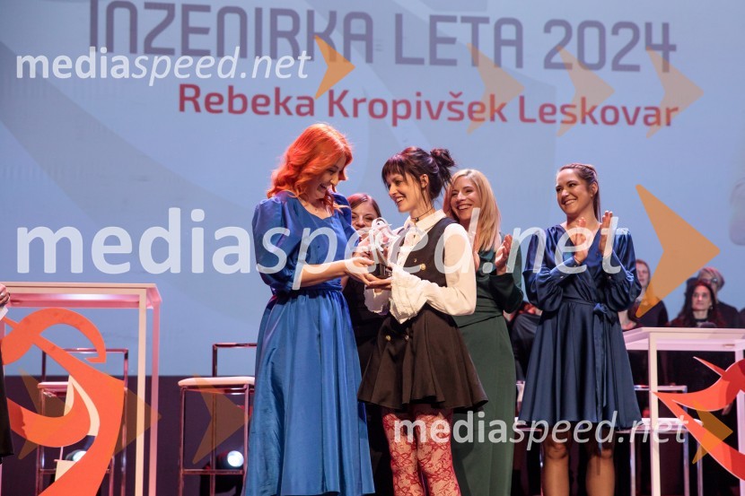  Ljupka Vrteva, Inženirka leta 2023; mag. Rebeka Kropivšek Leskovar,  razvojna inženirka, InterblockInženirka leta 2024 je Rebeka Kropivšek Leskovar