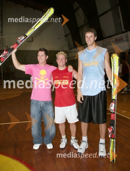 Motokrosist Roman Jelen, smučar Rene Mlekuž in košarkar Boštjan NachbarRene Mlekuž poslovilna tekma