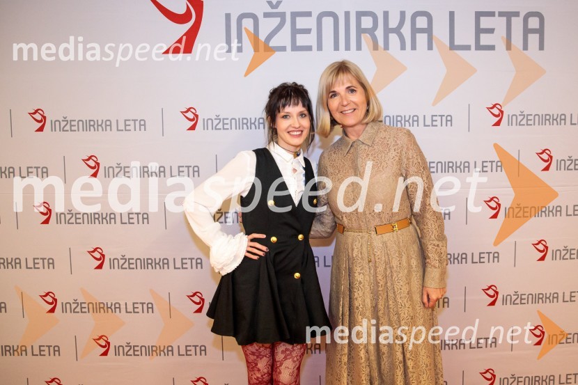 mag. Rebeka Kropivšek Leskovar,  razvojna inženirka, Interblock;  Medeja  Lončar, direktorica, SiemensInženirka leta 2024 je Rebeka Kropivšek Leskovar