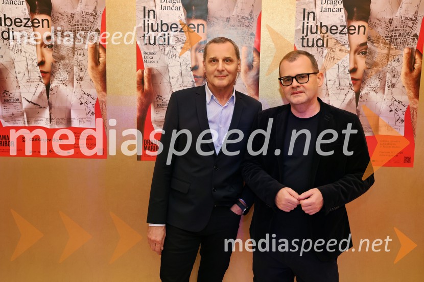  Danilo Rošker, direktor SNG Maribor;  Alan Kavčič, predstavnik za odnose z javnostmi SNG MariborIn ljubezen tudi, premiera na odru Slovenskega narodnega gledališča Maribor