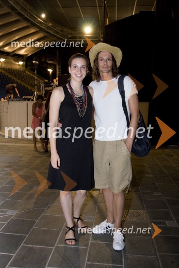 Dijana Vidušin, igralka in dobitnica letošnje Puljske arene za glavno žensko vlogo ter Livio Badurina, igralecKaligula, gledališka predstava