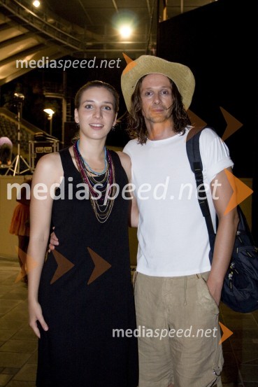 Dijana Vidušin, igralka in dobitnica letošnje Puljske arene za glavno žensko vlogo ter Livio Badurina, igralecKaligula, gledališka predstava