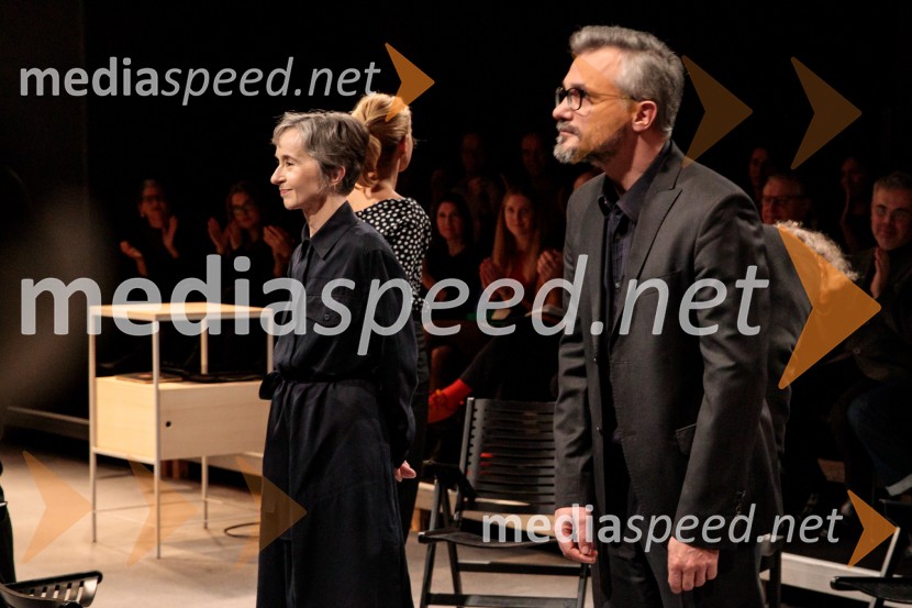  Veronika Drolc, igralka;  Primož  Vrhovec, IgralecBog, premiera v SNG Drama Ljubljana