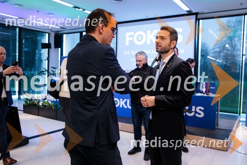  Anže Logar, predsednik stranke Demokrati, poslanec Državnega zbora Republike Slovenije;  Matej Tonin, predsednik stranke NSiUstanovni kongres Lotričeve stranke Fokus