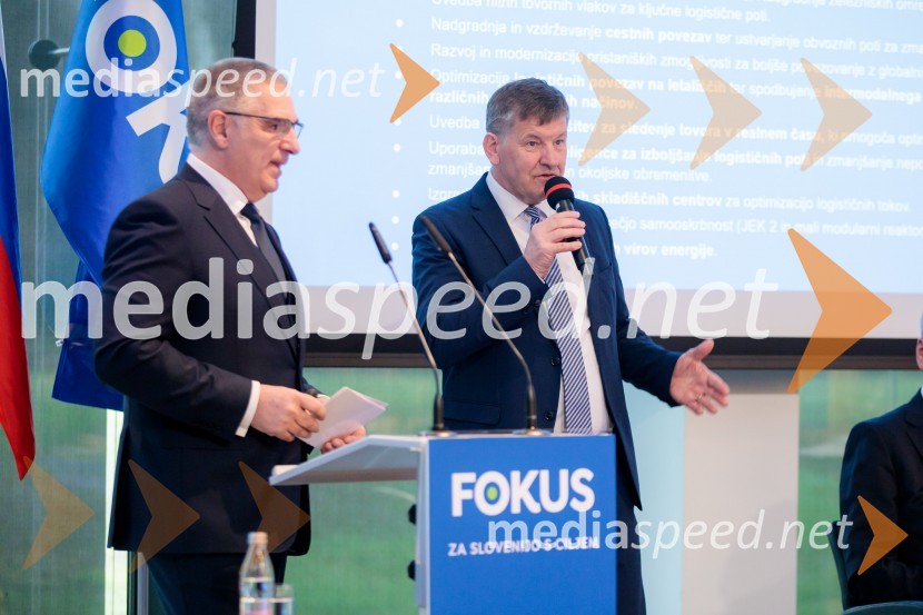  Marko Lotrič, predsednik, Državni svet;  Franci Bogovič, poslanec Evropskega parlamenta, SLSUstanovni kongres Lotričeve stranke Fokus