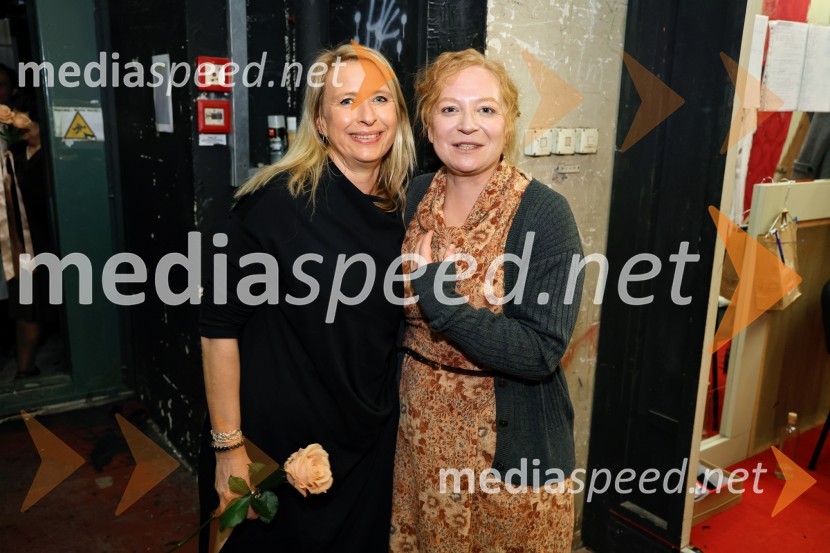  Tatjana Doma, dramaturginja SLG Celje;  Mateja  Pucko, igralkaJančarjev roman In ljubezen tudi na odru Drame SNG Maribor