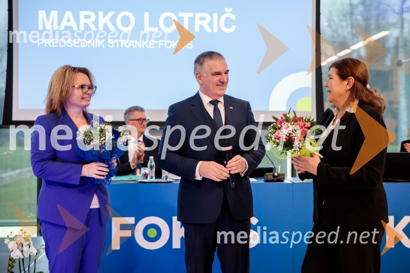  Monika Kirbiš Rojs, sekretarka, Državni svet;  Marko Lotrič, predsednik, Državni svetUstanovni kongres Lotričeve stranke Fokus