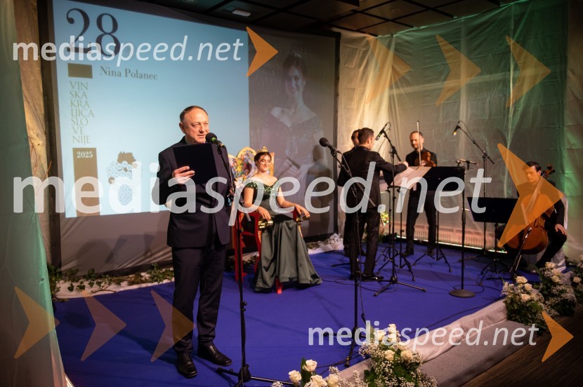  Stane Kocutar, mestni viničar, skrbnik Stare trte, novinar Radia Maribor, zgodovinar;  Nina  Polanec, 28. Vinska kraljica Slovenije 2025Nina Polanec okronana za 28. Vinsko kraljico Slovenije