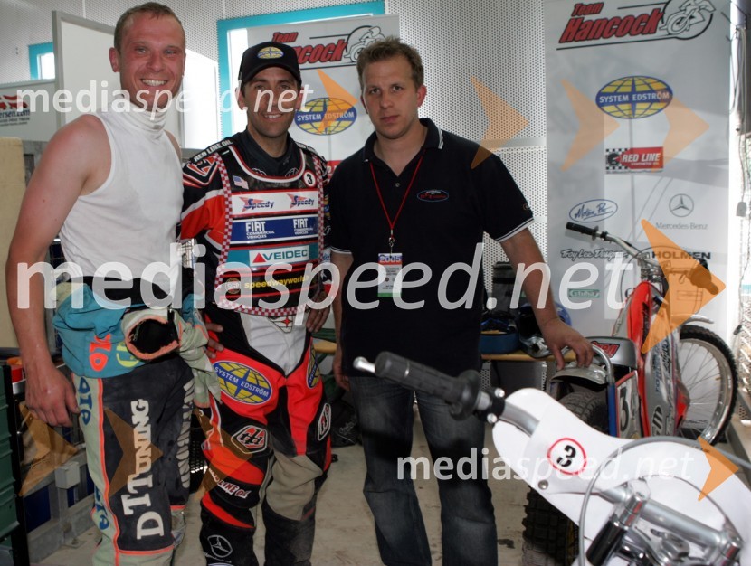 Denis Štojs, Greg Hancock (ZDA) in Tomaž Drnač, slovenski 