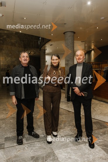  Boštjan Potokar, dekan Akademije umetnosti UNG;  Rene Rusjan, UNG;  Dušan Bremec, inšpektor MONG Prometej, premiera plesne uprizoritve v SNG Nova Gorica