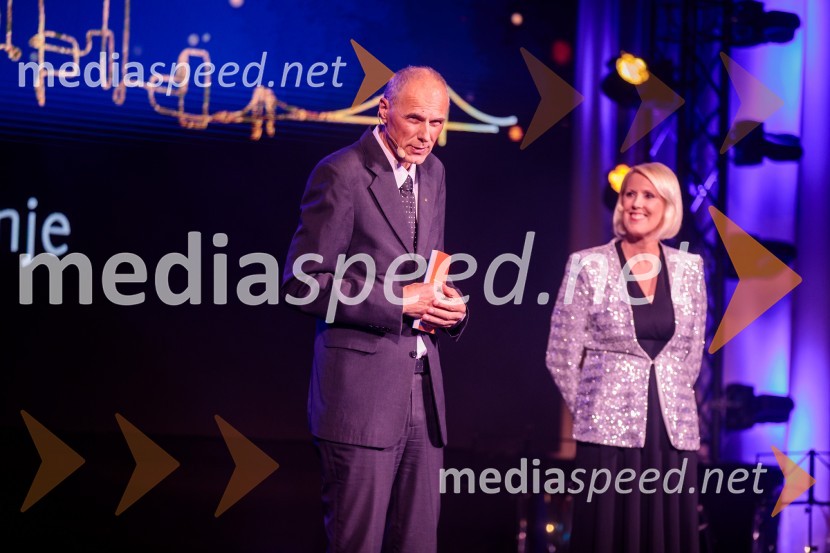 mag. Iztok Seljak, predsednik, Združenje Manager;  Petra Juvančič, izvršna direktorica, Združenje ManagerFranjo Bobinac je prejemnik priznanja za življenjsko delo na področju managementa 2024