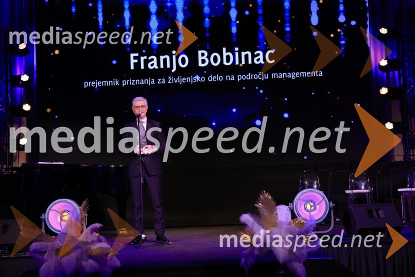  Franjo Bobinac, predsednik, Olimpijski komite SlovenijeFranjo Bobinac je prejemnik priznanja za življenjsko delo na področju managementa 2024