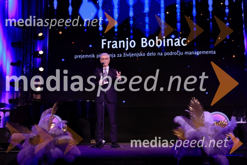  Franjo Bobinac, predsednik, Olimpijski komite SlovenijeFranjo Bobinac je prejemnik priznanja za življenjsko delo na področju managementa 2024