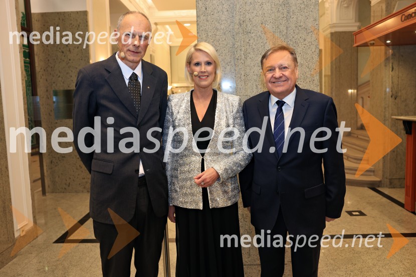 mag. Iztok Seljak, predsednik, Združenje Manager;  Petra Juvančič, izvršna direktorica, Združenje Manager;  Zoran Janković, župan, Mestna občina LjubljanaFranjo Bobinac je prejemnik priznanja za življenjsko delo na področju managementa 2024