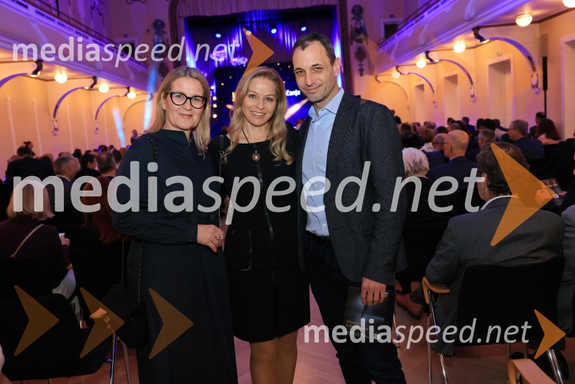  Nataša Arko,  client partner, BOC Institute;  Polona Kisovec, direktorica, 121Marketing;  Til Lajovic, FirstClassFranjo Bobinac je prejemnik priznanja za življenjsko delo na področju managementa 2024